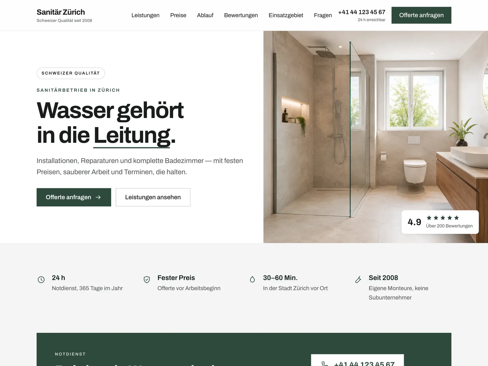 Sanitär Zürich — Graphit